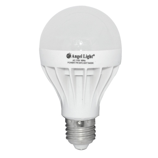 [BOM-ANG-7W] BOMBILLO LED TIPO BULBO 7 W E27 6.500 K LUZ BLANCA MARCA ANGEL LIGHT