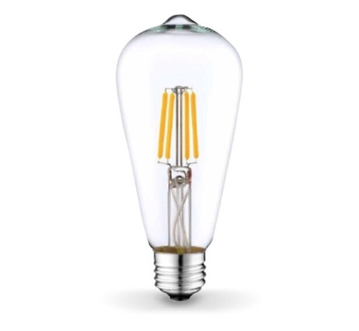 [BOM-GEL-74025J-WW] BOMBILLO LED TIPO BULBO MOD. VINTAGE 6W E27 2700K REF. 74025J-WW COD. 860617 MARCA GEL
