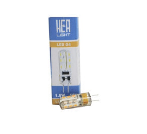 [BOM-HEA-BOM03079] BOMBILLO / TUBO LED TIPO AMPOLLA G4 1.5 W 12V-DC 4100 K REF. BOM03079 COD.000891 MARCA HEA LIGHT
