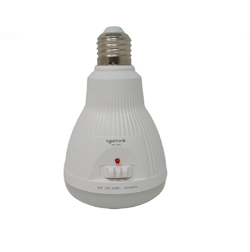 [BOM-HYP-KM-5853] BOMBILLO DE EMERGENCIA CON SWITCH 4 W E27 MARCA HYPERTRONIK