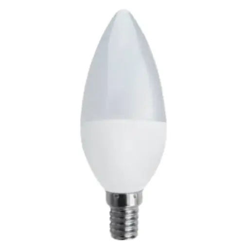 [BOM-LUC-5WVELA6K] BOMBILLO LED TIPO VELA E14 5W 100 / 240 V 6500K MOD- 5W VELA 6K REF. 727253 MARCA LUCERNA