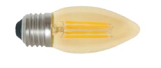 [BOM-LUM-LED83] BOMBILLO LED TIPO VELA MOD. VINTAGE 4 W E 27 3000 K IP 20 REF. LED83 COD.038069 MARCA LUMISTAR