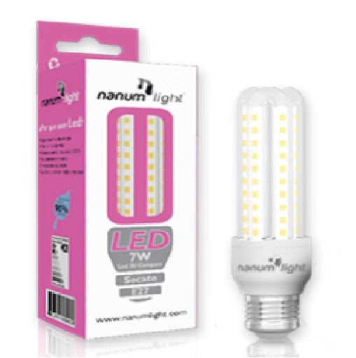 [BOM-NAN-202057323] BOMBILLO LED TIPO 3U 12W 3000K REF. 202057323 MARCA NANUM LIGHT