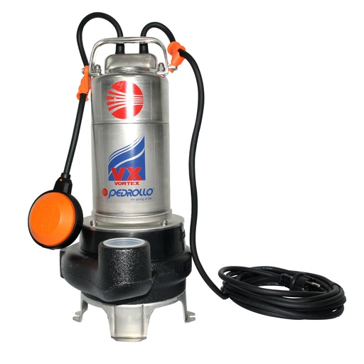 [BOM-PED-60BD090M10-2] BOMBA SUMERGIBLE DRENAJE 1HP 1 1/2" 220V 400LTS/M VXM 10/35N REF.60BD090M10-2 PEDROLLO FB