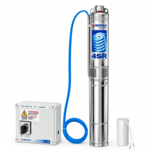 [BOM-PED-60BS4SR25G.10] BOMBA SUMERGIBLE POZO PROF 1 HP 1 1/4" 220V 4" 25 G REF. 60BS4SR25G/10 MARCA PEDROLLO