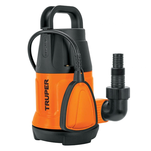 [BOM-TRU-12601] BOMBA SUMERGIBLE PLAST. A/LIMP 1" 1/2 HP 370W PROF. 8 MTS MOD. BOS-1/2LP REF. 12601 MARCA TRUPER