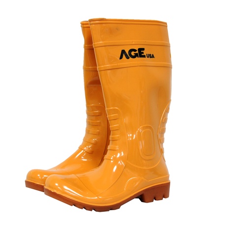 [BOT-AGE-AGSIR730-3B39] BOTA DE GOMA / PVC CAÑA LARGA SIN PUNTERA COLOR BEIGE TALLA-39 (PAR) REF. AGNSBLB02P MARCA AGE USA