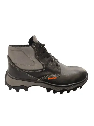 [BOT-BRA-BR101N-T45] BOTA DE SEGURIDAD TALLA 45 SUELA PVC C/PUNTERA PIEL NAPPA COLOR NEGRO REF. BR101N MARCA BRAVUS