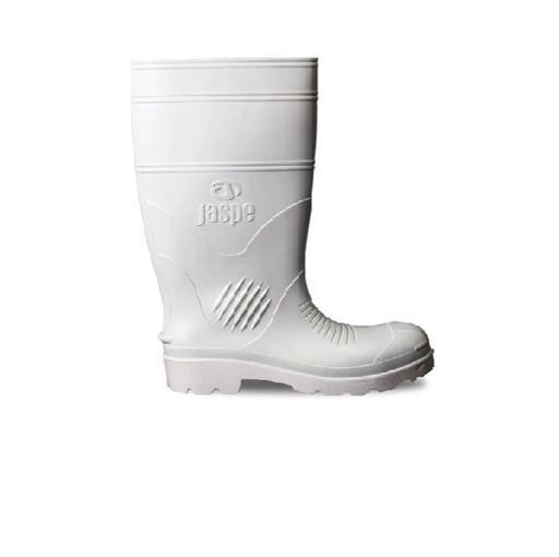 [BOT-JAS-PP1166SPBC41] BOTA DE GOMA/PVC MARCA JASPE CAÑA LARGA SIN PUNTERA TALLA 41 COLOR BLANCA MOD.1166 REF. SPBC41
