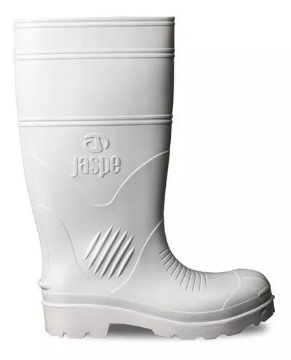 [BOT-JAS-PP1166SPBC43] BOTA DE GOMA/PVC MARCA JASPE CAÑA LARGA SIN PUNTERA TALLA 43 COLOR BLANCA MOD.1166 REF. SPBC43