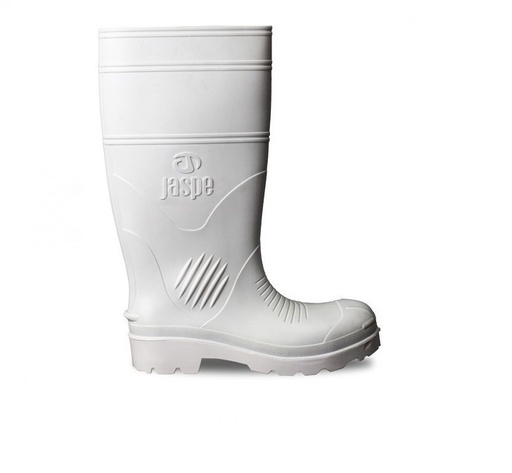 [BOT-JAS-PP1166SPBC45] BOTA DE GOMA/PVC MARCA JASPE CAÑA LARGA SIN PUNTERA TALLA 45 COLOR BLANCA MOD.1166 REF. SPBC45