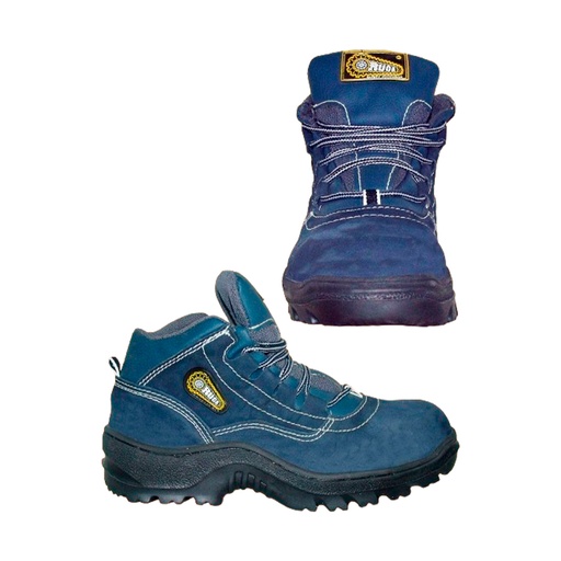 [BOT-ORU-1001.B-41A] BOTA DE SEGURIDAD TALLA 41 SUELA POLIURET. C/PUNTERA PIEL NOBUCK COLOR AZUL REF.1001/B MARCA ORUGA