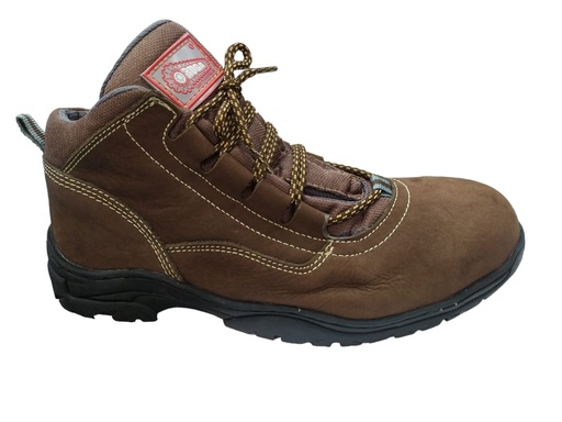 [BOT-ORU-1001.B-45] BOTA DE SEGURIDAD TALLA 45 SUELA POLIURET. C/PUNTERA PIEL NOBUCK COLOR MARRON REF.1001/B MARCA ORUGA