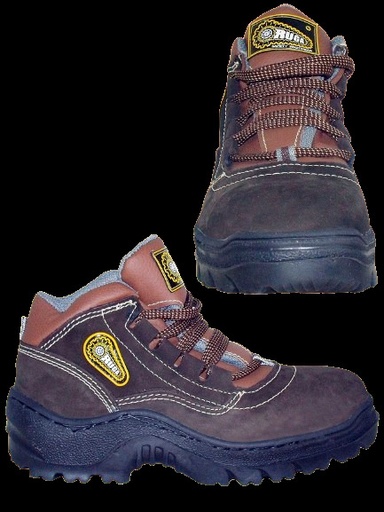 [BOT-ORU-1001.B-46] BOTA DE SEGURIDAD TALLA 46 SUELA POLIURET. C/PUNTERA PIEL NOBUCK COLOR MARRON REF.1001/B MARCA ORUGA