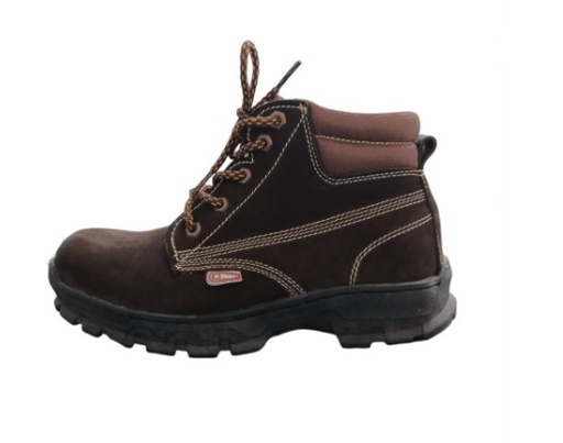 [BOT-ORU-1004.B-44M] BOTA DE SEGURIDAD TALLA 44 SUELA POLIURET. C/PUNTERA PIEL NOBUCK COLOR MARRON REF.1004/B MARCA ORUGA