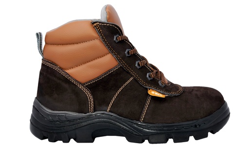 [BOT-ORU-1007.B-43] BOTA DE SEGURIDAD TALLA 43 SUELA POLIURET. C/PUNTERA PIEL NOBUCK COLOR MARRON REF.1007/B MARCA ORUGA