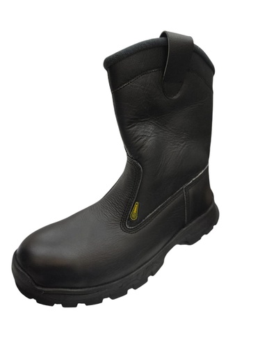 [BOT-ORU-1022.BN-41] BOTA DE SEGURIDAD SOLDADOR TALLA 41 DE NAPA NEGRO SUELA POLI. CON PUNTERA REF. 1022-B MARCA ORUGA