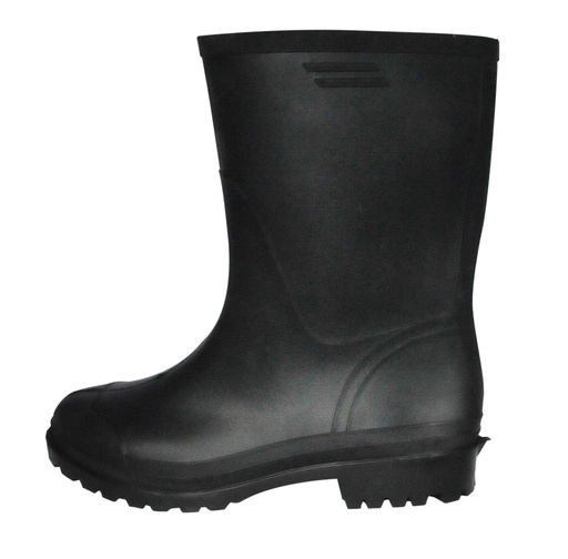 [BOT-SEA-800N39] BOTA DE GOMA / PVC MARCA SEABOOTS CAÑA CORTA SIN PUNTERA COLOR NEGRO REF. 800 TALLA 39 ( PAR )
