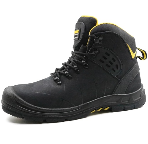 [BOT-TIG-TH004-T.42] BOTA DE SEGURIDAD TALLA 42 SUELA POLIU C/PUNT PIEL NOBUCK NEGRO REF. TH3004 MARCA RU2S TIGER MASTER