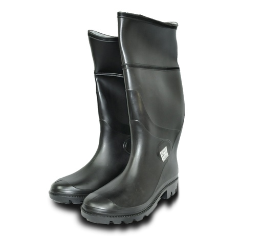 [BOT-TOP-1303N41] BOTA DE GOMA / PVC MARCA TOP CAÑA LARGA SIN PUNTERA COLOR NEGRO REF. 1303 TALLA 41