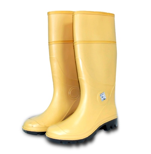 [BOT-TOP-1306B40] BOTA DE GOMA / PVC MARCA TOP CAÑA LARGA SIN PUNTERA COLOR BEIGE REF. 1306 TALLA 40
