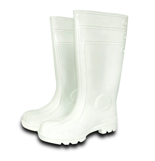 [BOT-TOP-BCP42] BOTA DE GOMA / PVC MARCA TOP CAÑA LARGA CON PUNTERA COLOR BLANCO REF. 1510 TALLA 42