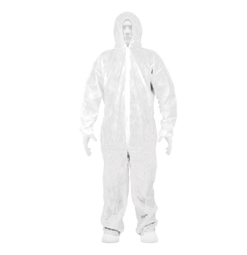 [BRA-TRU-14421] BRAGA IMPERMEABLE TIPO OVEROL DESECHABLE DE POLIPROPILENO TALLA L REF. 14421 MARCA TRUPER