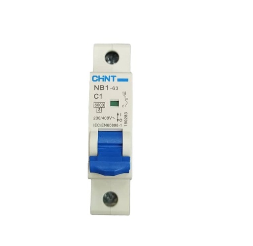 [BRE-CHI-CHI030002] BREAKER TERMOMAGNETICO 1 X 2 AMP 230 / 400 V MOD. NB1-63-C2 REF. CHI030002 COD. 305499 MARCA CHINT