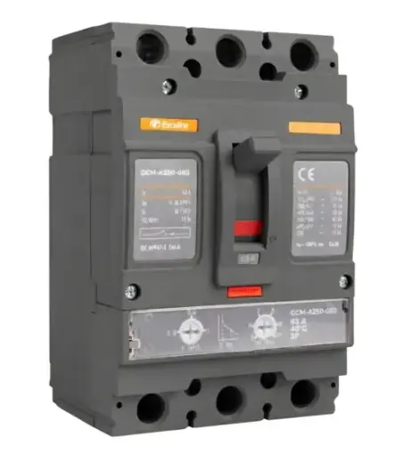 [BRE-EXC-GCM-A250-063A] BREAKER TERMOMAGNETICO 3 X 63 AMP CAJA MOLDEADA AJUSTABLE REF. GCM-A250-063 COD-007813 EXCELINE