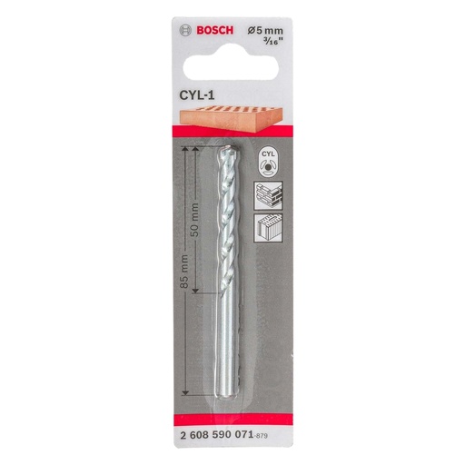 [BRO-BOS-2608590071] BROCA CONCRETO 3/16" X 3.1/2" CYL1 REF. 2608590071 / 871852 / 434843 MARCA BOSCH