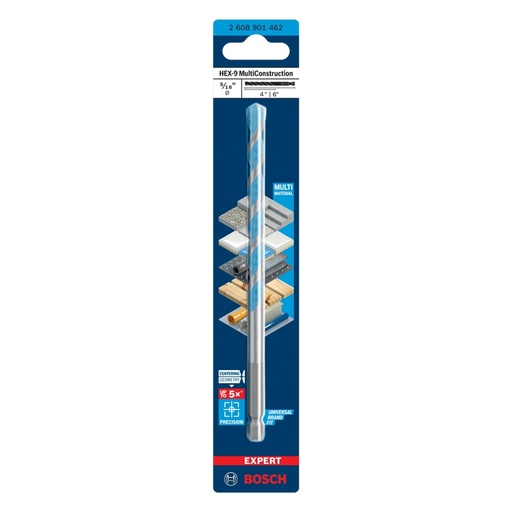 [BRO-BOS-2608901462] BROCA PARA CONCRETO 5/16" X 4" 6" MULTICON MOD.HEX-9 REF. 2608901462 / 587103 MARCA BOSCH