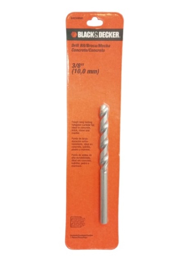 [BRO-BYD-BD530950C] BROCA / MECHA PARA CONCRETO 3/8" REF. BD530950C MARCA BLACK&DECKER