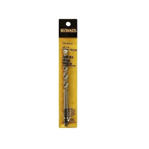 [BRO-DEW-DW540950C] BROCA / MECHA PARA CONCRETO 3/8" X 6" REF. DW540950C / MEC-718 / 379395 MARCA DEWALT