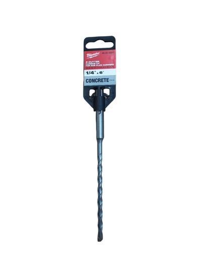 [BRO-MIL-48-20-6031] BROCA SDS PLUS 1/4" X 4" X 6" REF. MET-48-20-6031 MARCA MILWAUKEE