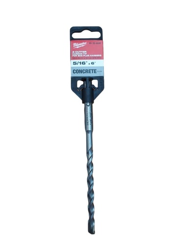 [BRO-MIL-48-20-6041] BROCA SDS PLUS 5/16" X 4" X 6" REF. MET-48-20-6041 MARCA MILWAUKEE