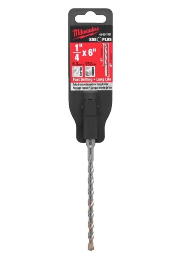[BRO-MIL-48-20-7731] BROCA SDS PLUS 1/4" X 4" X 6" REF. MET-48-20-7731 MARCA MILWAUKEE