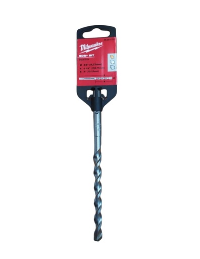 [BRO-MIL-48-20-7751] BROCA SDS PLUS 3/8" X 4" X 6" REF. MET-48-20-7751 MARCA MILWAUKEE