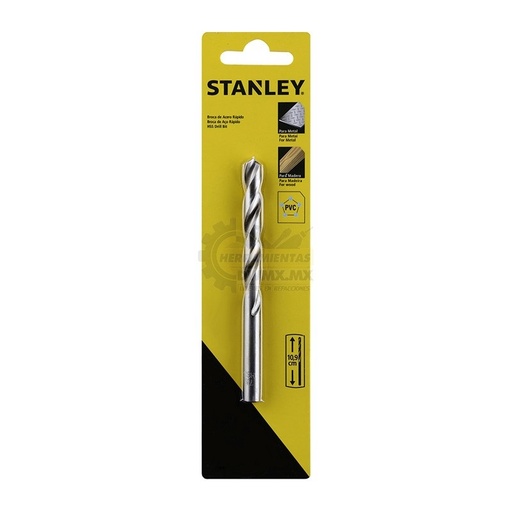 [BRO-STA-50012C] BROCA HSS 1/2" PARA METAL - MADERA - PVC REF. STA50012C MARCA STANLEY