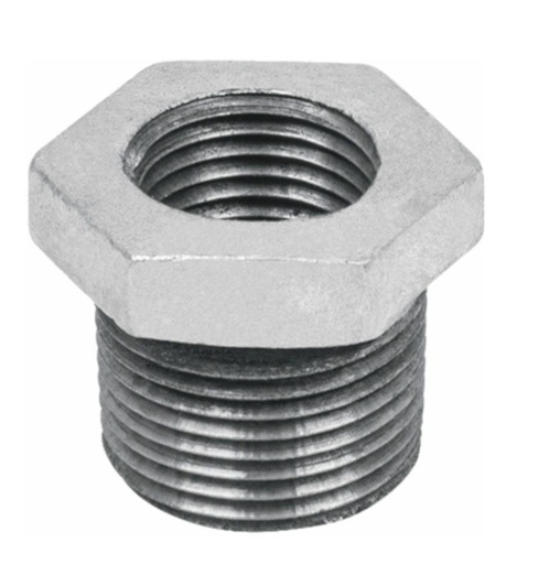 [BUS-INF-BUS-0007] BUSHING GALVANIZADO 1 1/4" X 1" ROSCADO ( UNIDAD ) REF. BUS-0007 MARCA INFINITY