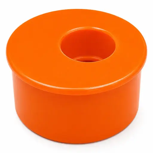 [BUS-UNI-C171061B] BUSHING REFORZADO DE PVC PARA AGUA SERVIDA 110 MM X 50 MM (4"X2" ) CXE REF.C171061B NARANJA UNITECA