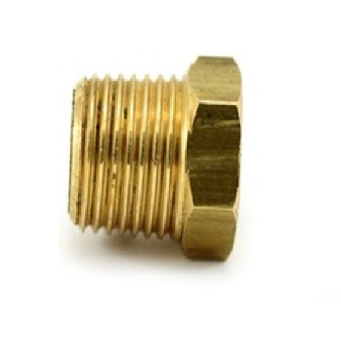 [BUS-VEN-1081] BUSHING DE LATON P / TEMPERATURA ROSCA SAE X NPT 1/2X5/8" REF. B02-V-16X20 MARCA VENEPRO