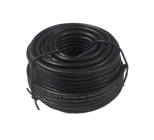 [CAB-CAB-10.105NE.20] CABLE AUTOMOTRIZ NRO. 10 AWG 105 °C 600V / COLOR NEGRO ROLLO DE 20 MTS MARCA CABLESCA