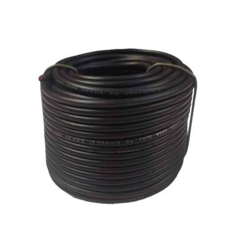 [CAB-CAB-14.75.20NE] CABLE THHW NRO. 14 AWG 90°C 600V / COLOR NEGRO ROLLITO 20 MTS MARCA CABLESCA