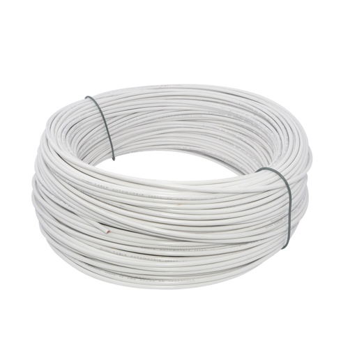 [CAB-CAB-18.105BL] CABLE AUTOMOTRIZ NRO. 18 AWG 105 °C 600V / COLOR BLANCO ROLLO DE 100 MTS MARCA CABLESCA