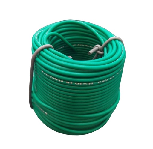 [CAB-CAB-20.105VE] CABLE AUTOMOTRIZ NRO. 20 AWG 105 °C 600V / COLOR VERDE ROLLITO DE 20 MTS MARCA CABLESCA