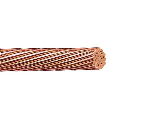 [CAB-CAB-6-DES] CUERDA DE COBRE DESNUDO NRO. 6 AWG POR METRO PARA ATERRAMIENTO MARCA CABLESCA