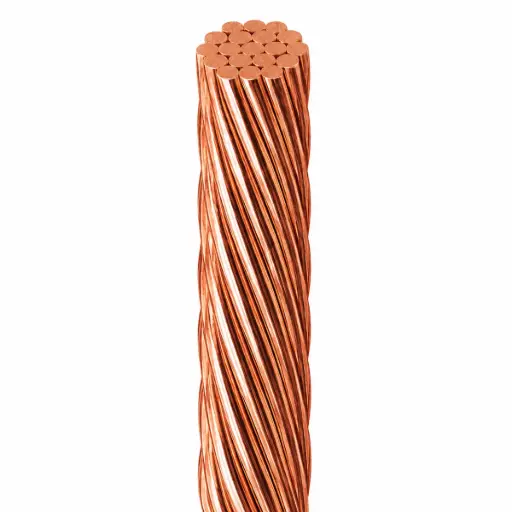 [CAB-CAB-8-DES] CUERDA DE COBRE DESNUDO NRO. 8 AWG 600 V POR METRO PARA ATERRAMIENTO MARCA CABLESCA