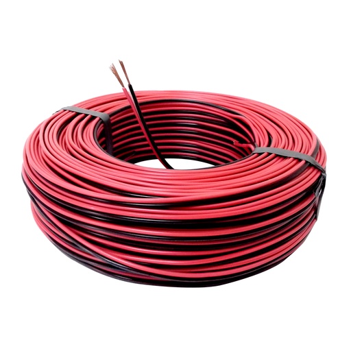 [CAB-CAB-AUD2X20] CABLE AUDIO NRO. 2 X 20 220V COLOR NEGRO / ROJO POR METRO MARCA CABLESCA