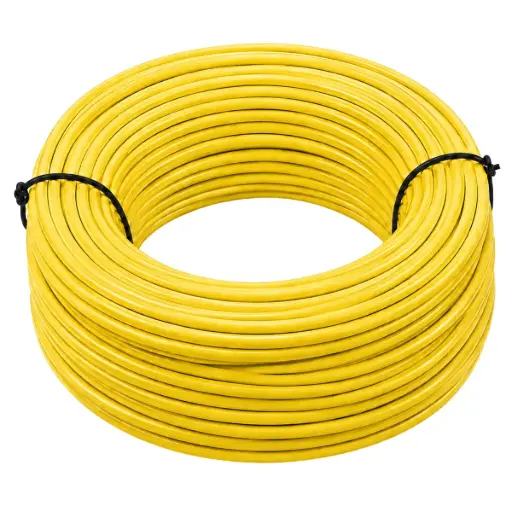 [CAB-CAB-SOLD2AM-R] CABLE PARA MAQUINA DE SOLDAR NRO. 2 ROLLO 25 MTS COLOR AMARILLO MARCA CABLESCA