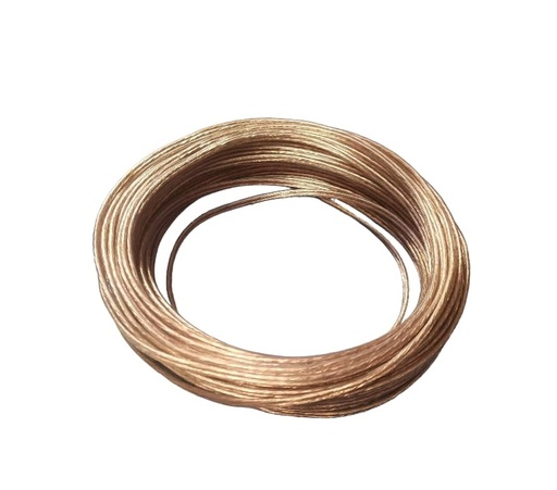 [CAB-CAB-SPT.CR2X16] CABLE SPT NRO. 2 X 16 60 °C 300V / COLOR CRISTAL / TRANSPARENTE ROLLO 50 MTS MARCA CABLESCA